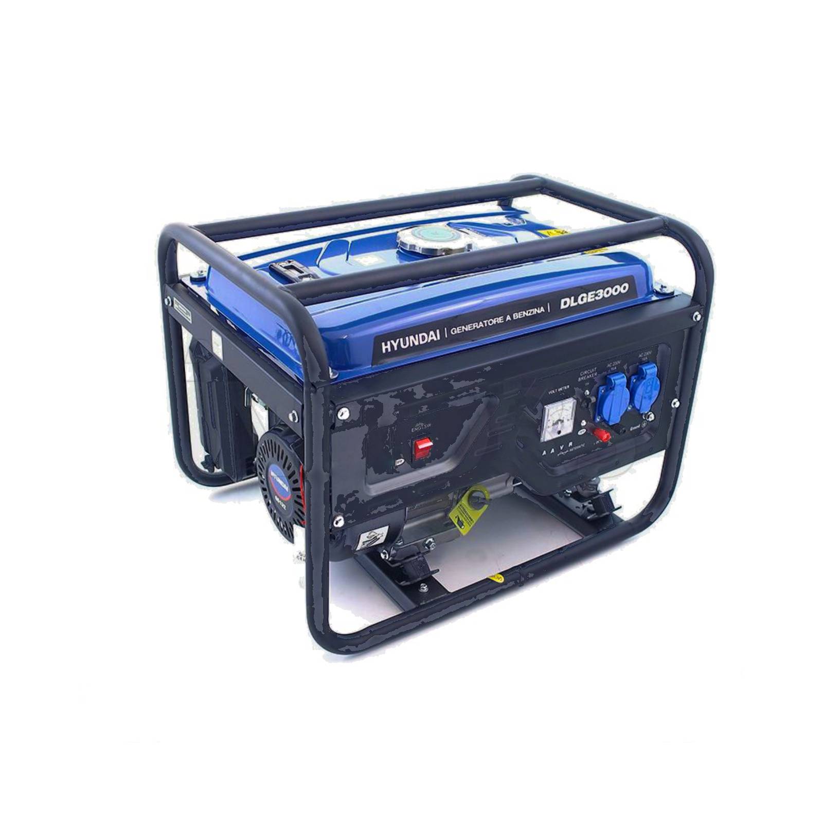Generatore "65132" motore a 4 tempi monofase con funzionamento a benzina e avviamento manuale 2,8 KW Hp 7,0