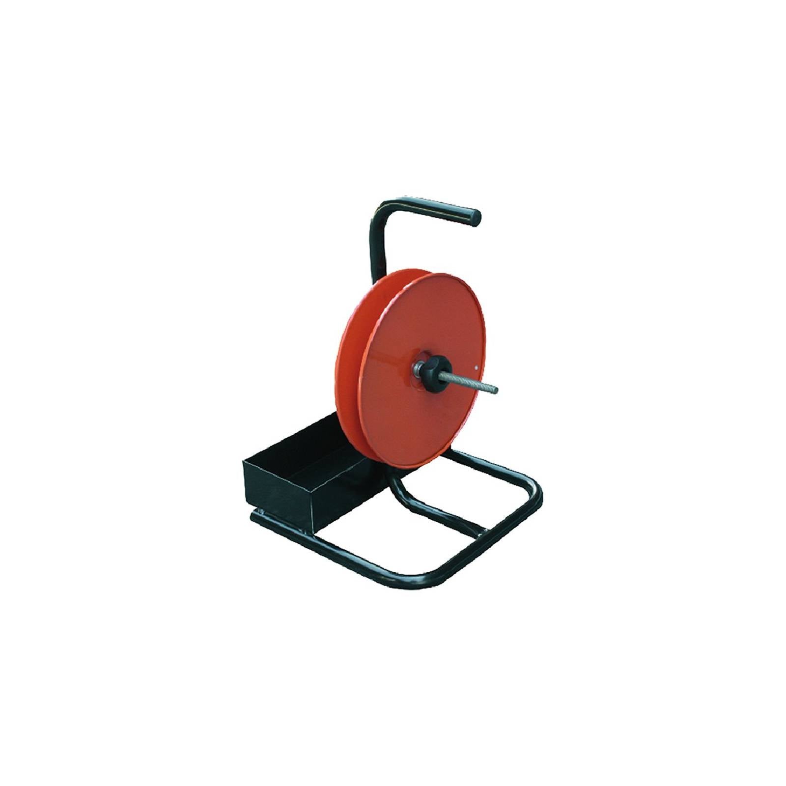Portareggia ideale per piccole bobine di reggetta con disco di Ø 31 cm e interno bobina di Ø 60 mm