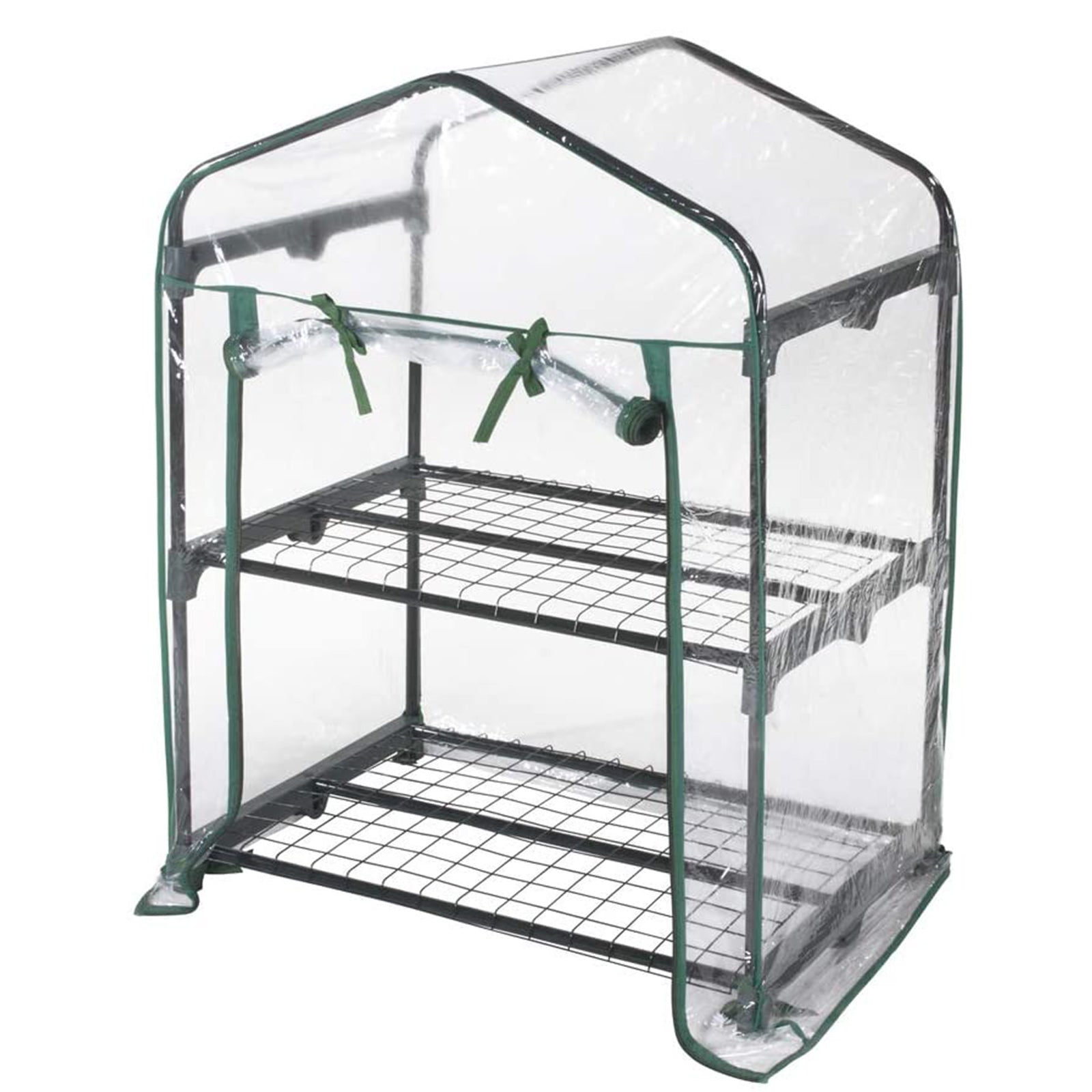 Serra da balcone "Rapida" per piante in acciaio con chiusura a cerniera