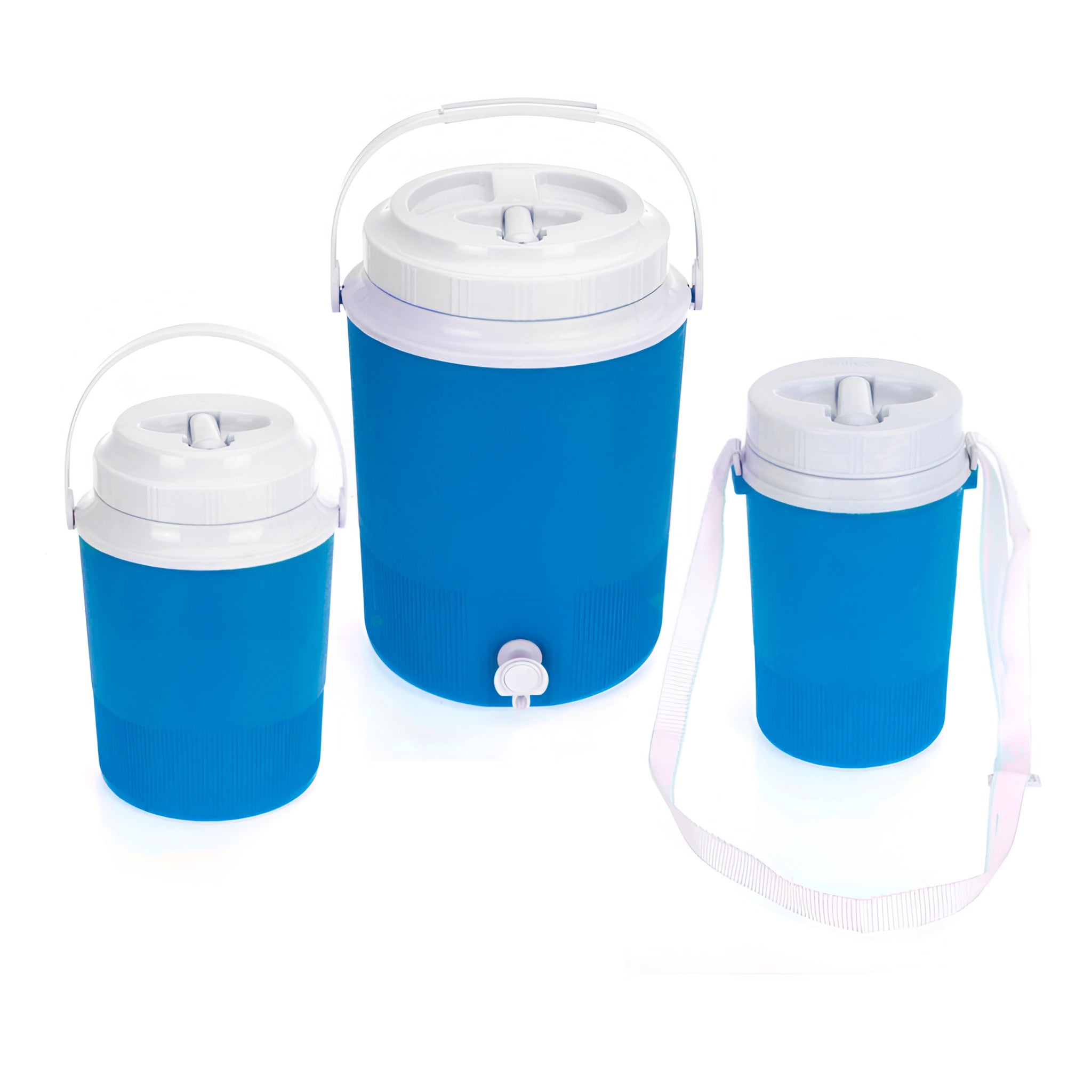 Set di 3 Frigo Box per Bevande, pratici e compatti, color blu