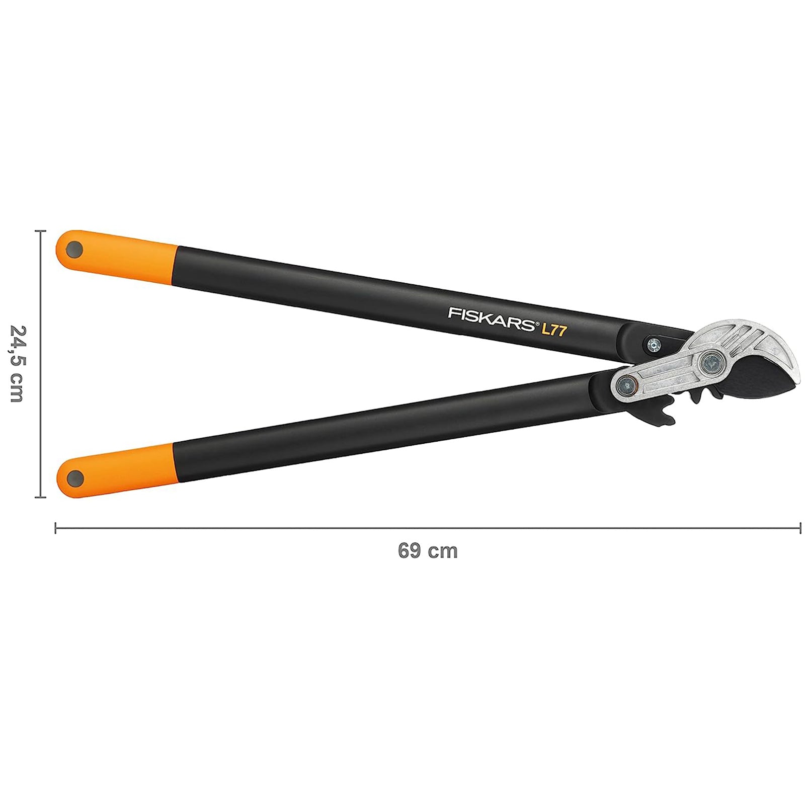 Tronca rami con sistema a battente cricchetto "L77" per potatura degli alberi