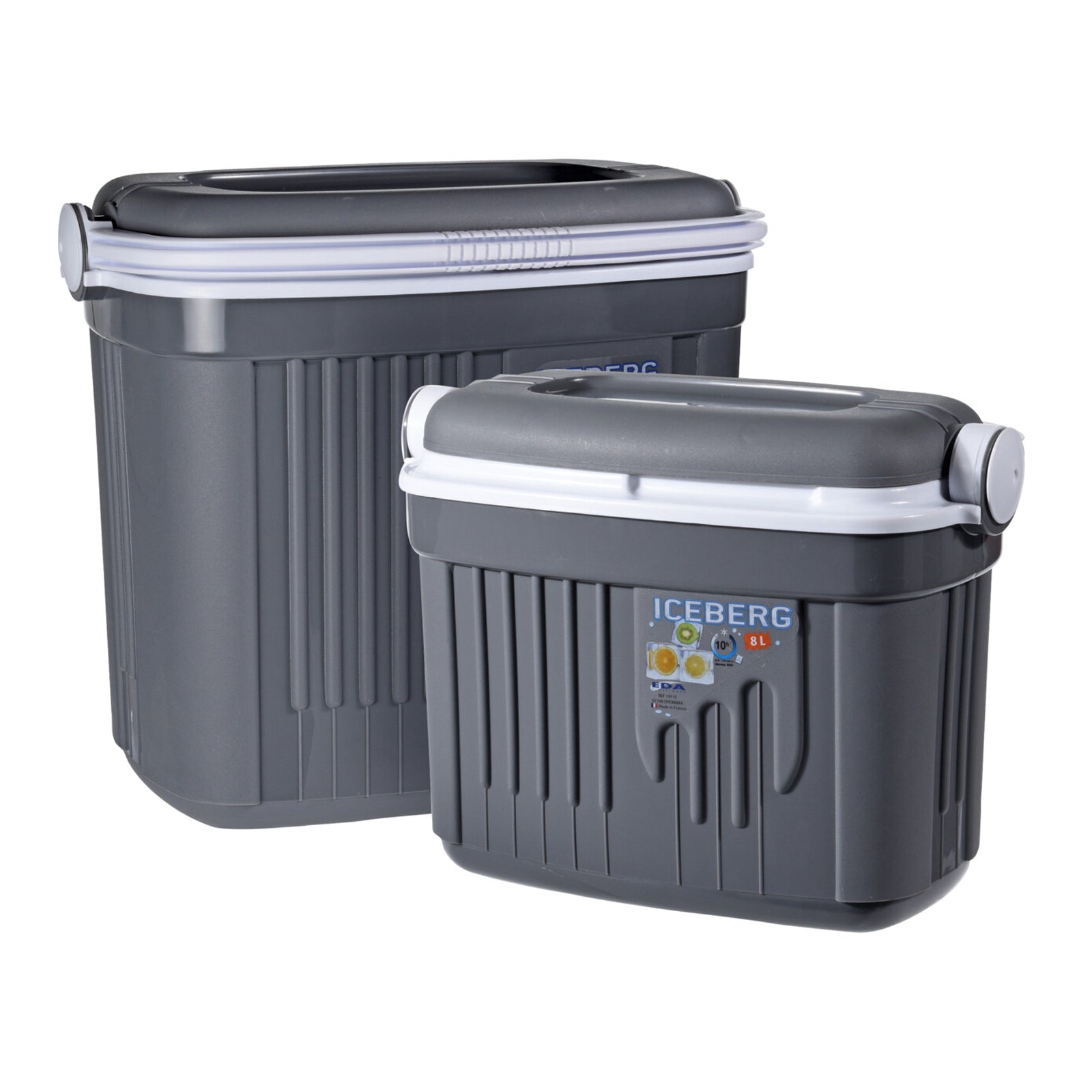 Set di 2 Frigo Box Portatili, Capacità 8L e 32L, Compatti, Isolanti e Pratici