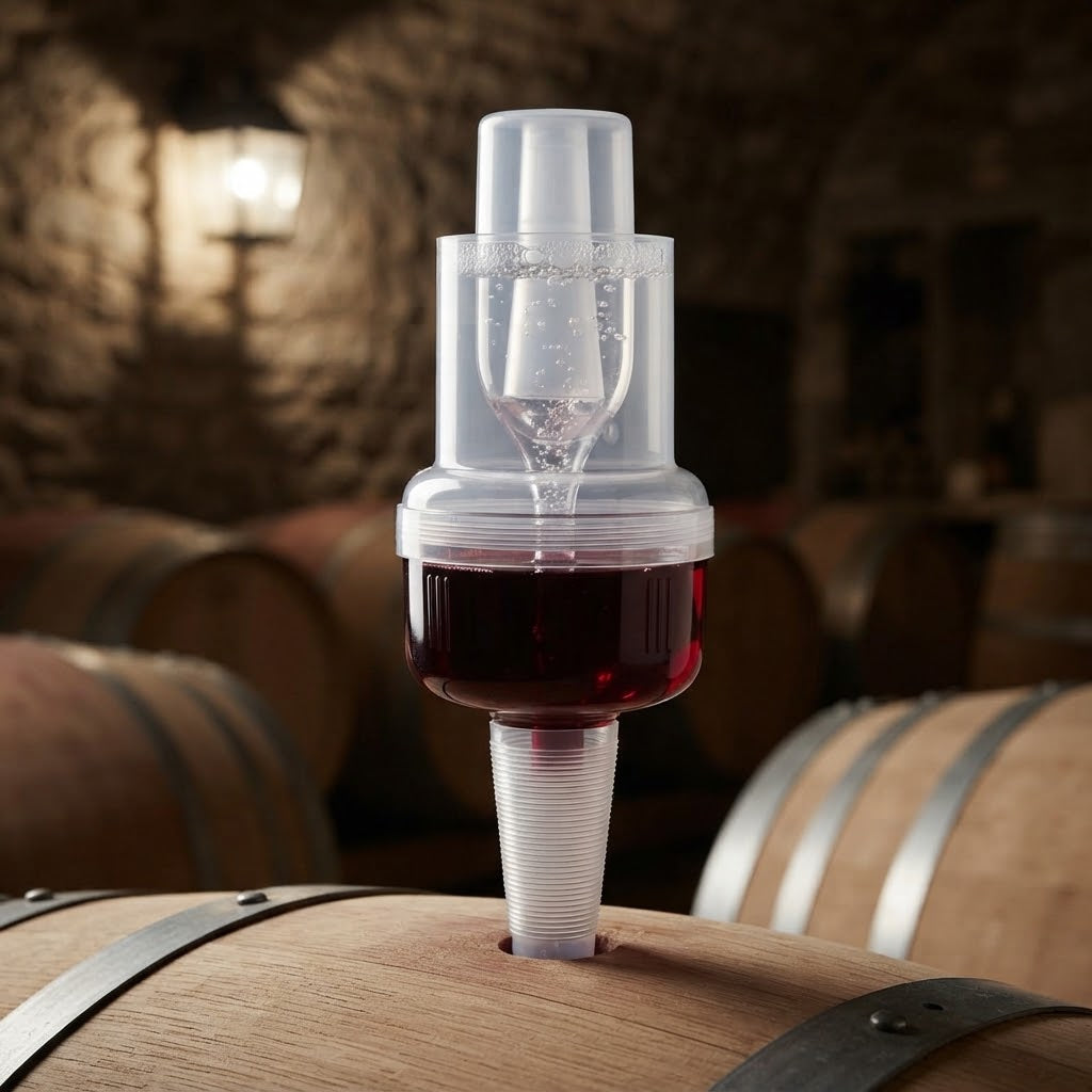 Tappo colmatore in plastica gorgogliatore per fermentare botti vino e tini
