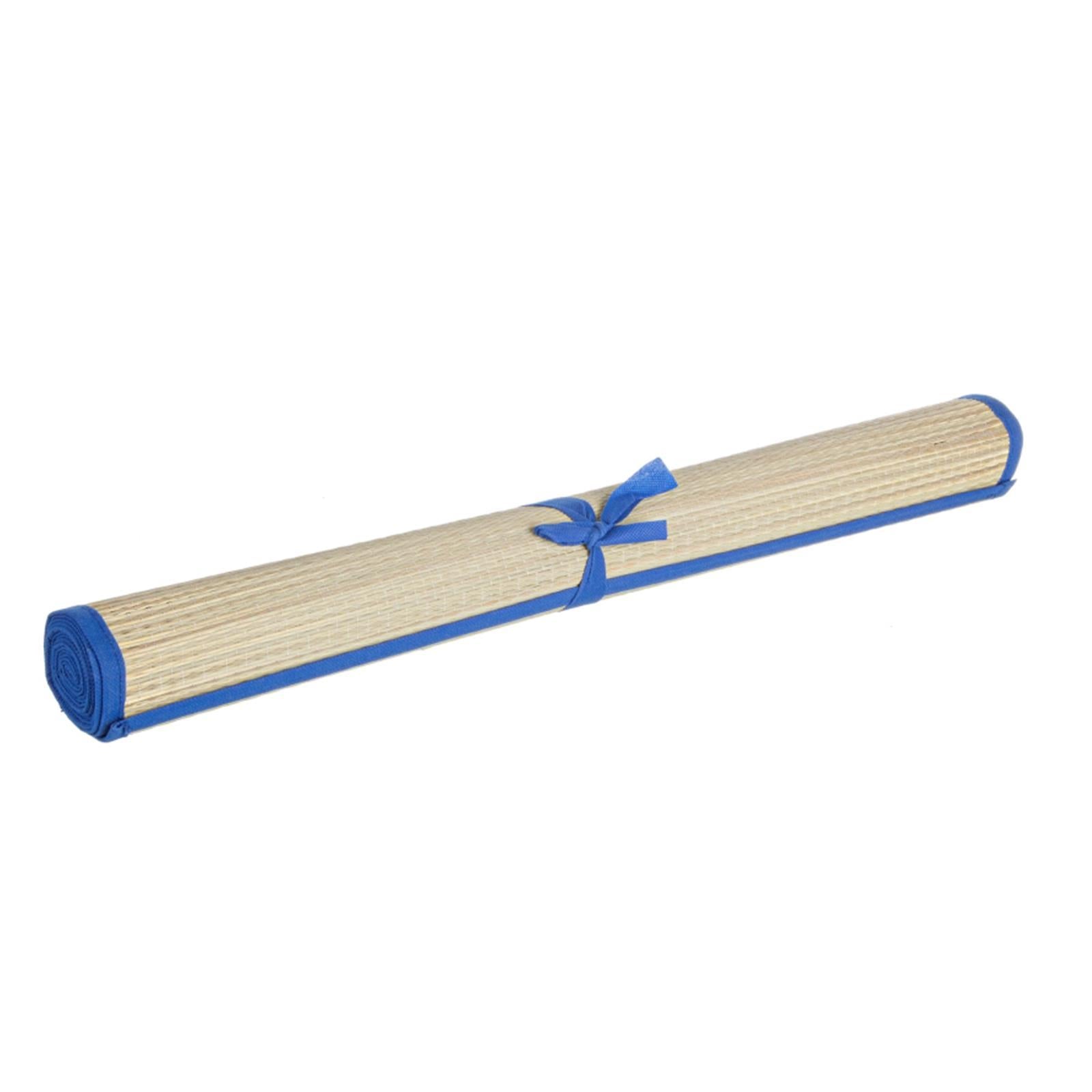Stuoia da spiaggia e campeggio in paglia richiudibile con laccetto 180 x 70 cm
