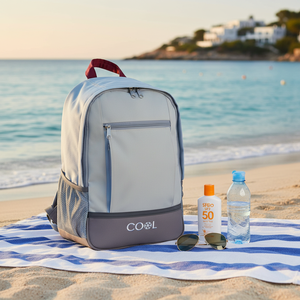 Zaino frigo termico per gite, escursioni e mare con tasche extra