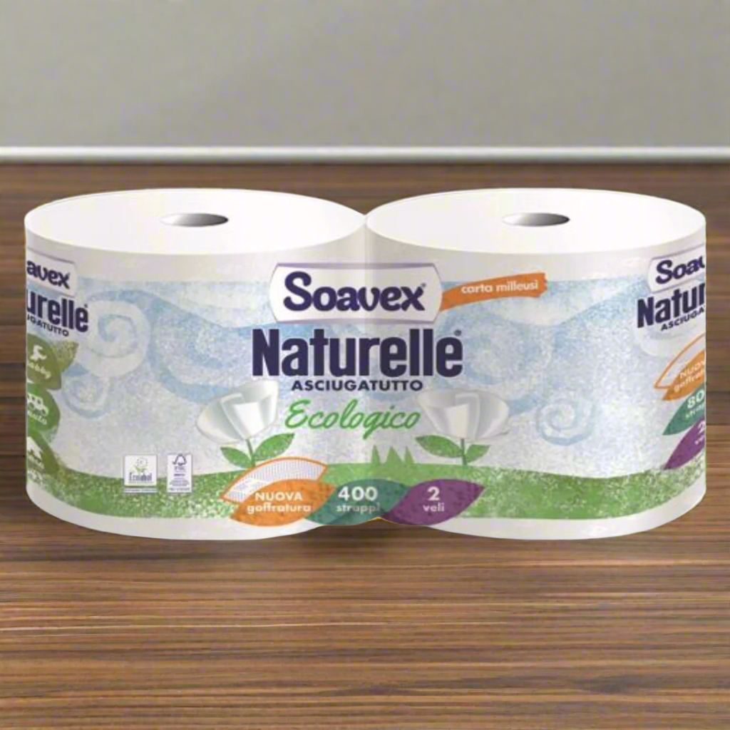 Bobina carta Rotolone asciugamani in pura cellulosa 400 strappi 0,44 kg