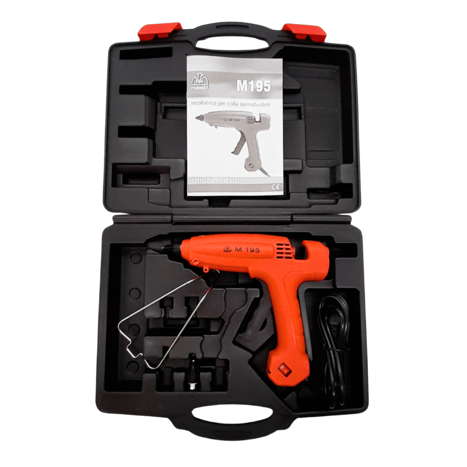 Pistola termocollante "M195" 120W in valigetta