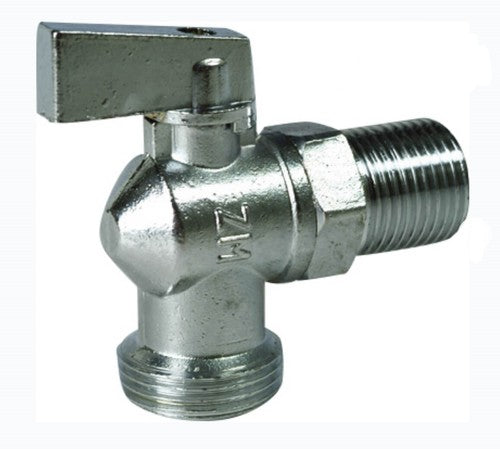 Rubinetto a sfera per lavatrice con leva di controllo