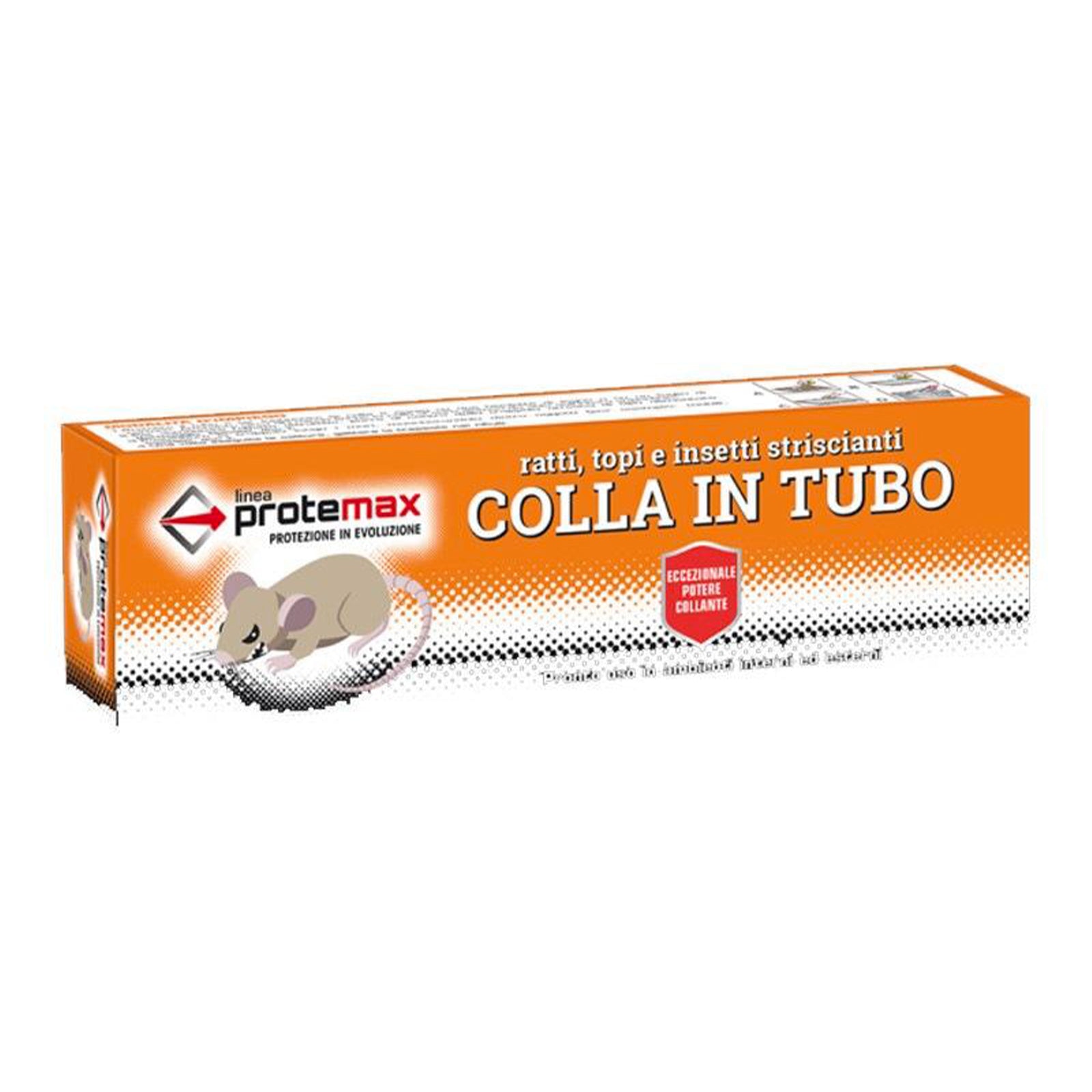 Colla trasparente e inodore in tubetto per cattura topi 135 ml