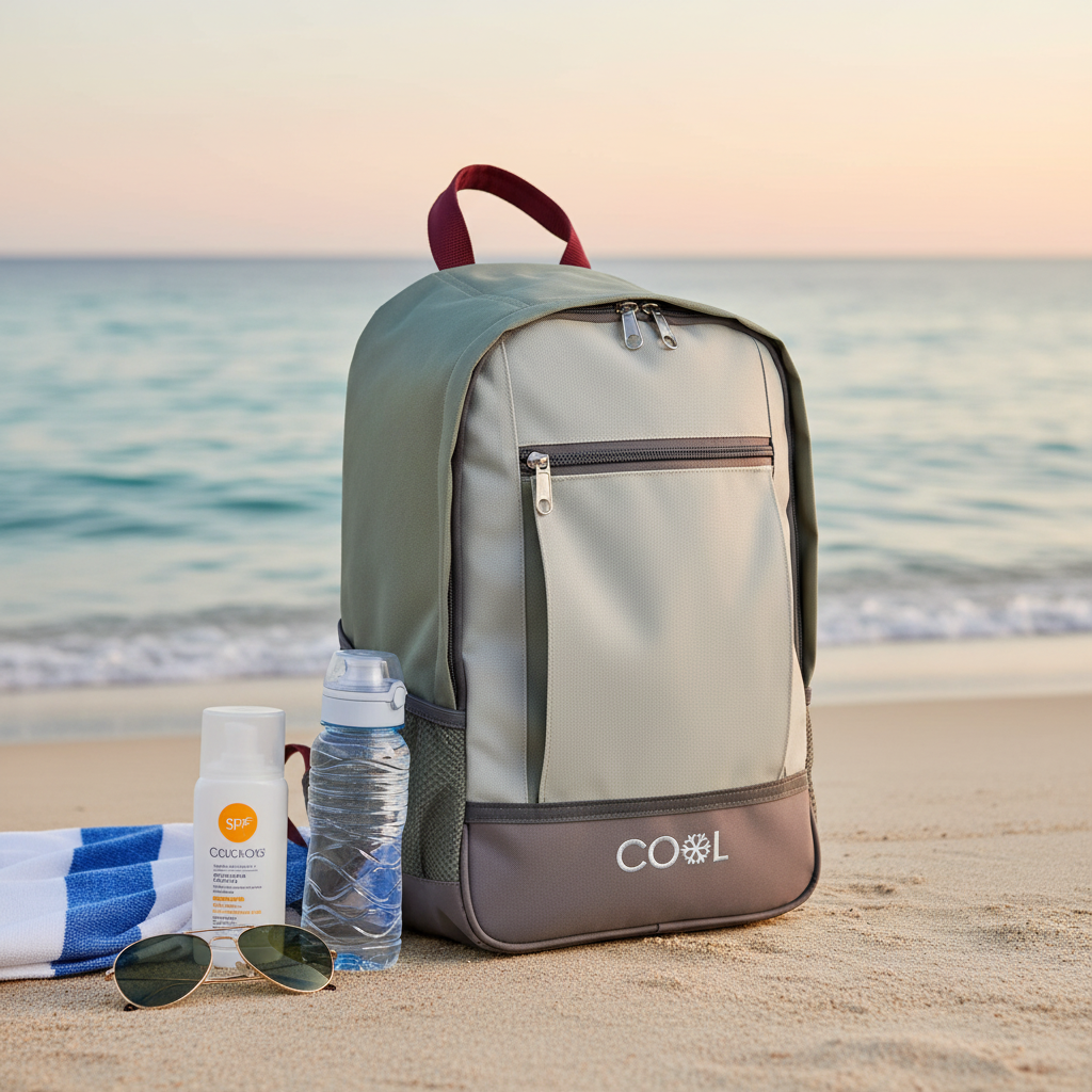 Zaino frigo termico per gite, escursioni e mare con tasche extra