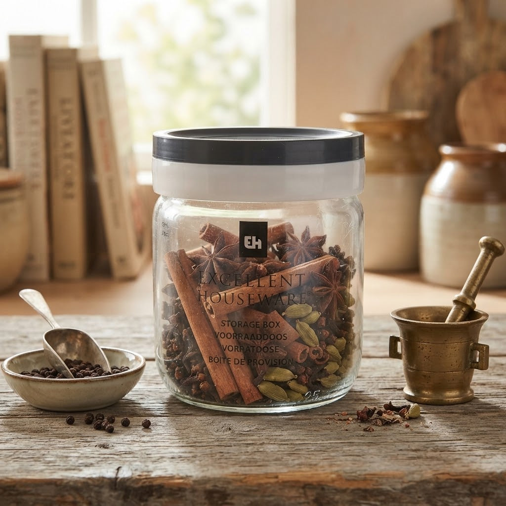 Barattolo in vetro con tappo per alimenti e conserve boccacci