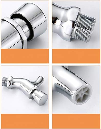 Rubinetto inclinato cromato con spartigetto e maniglia