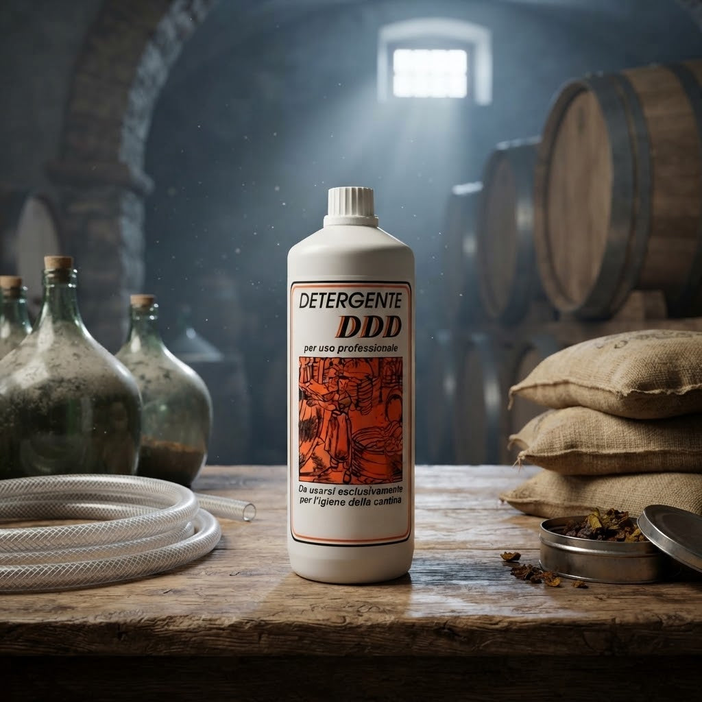 Detergente liquido per pulizia botti e cisterne vino ad uso professionale 1 lt