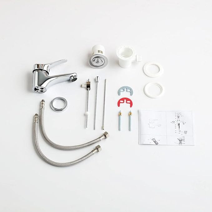 Miscelatore monocomando per bidet "naomi" con piletta di scarico 1"1/4"