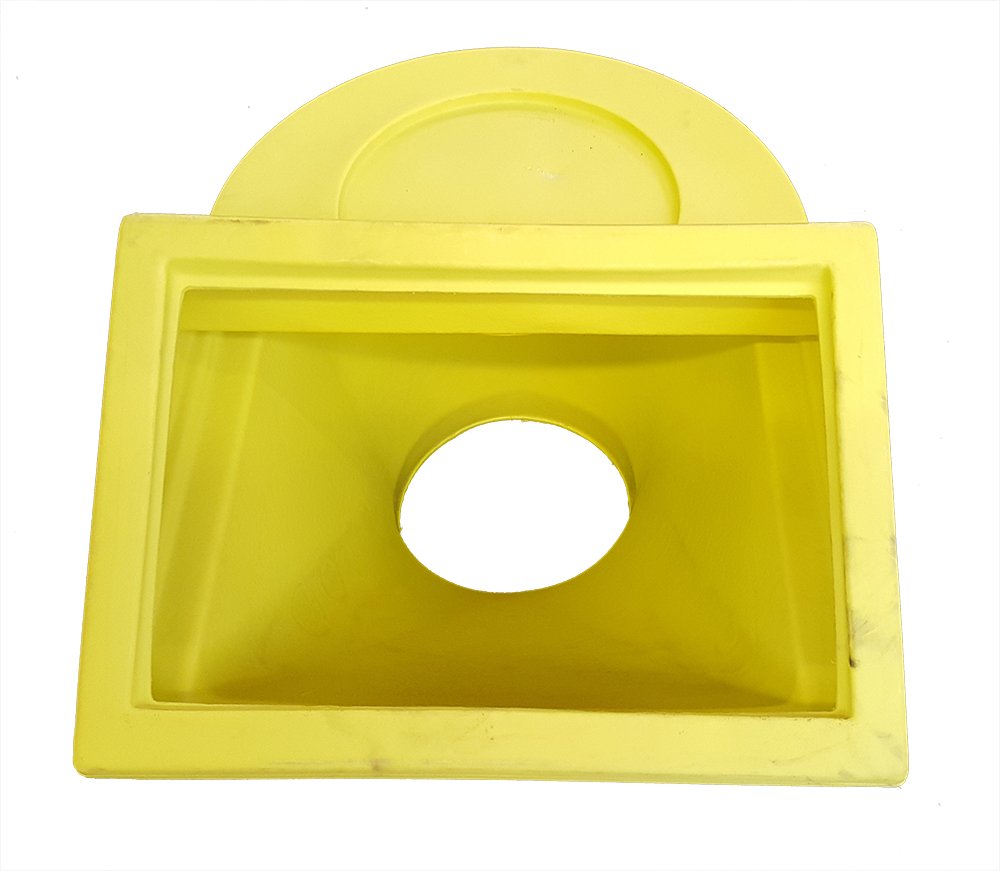 Scarica detriti, supporto e tramoggia in polietilene per edilizia e cantieri kit