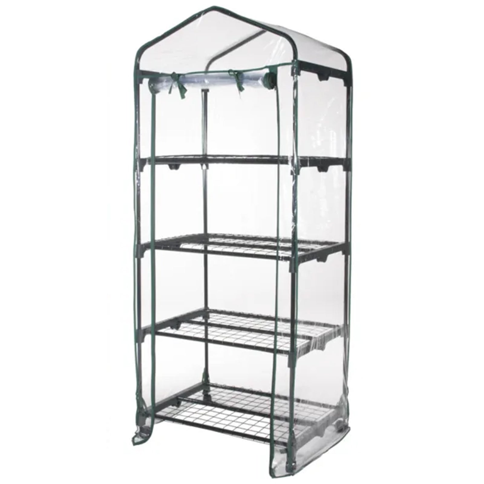 Serra da balcone "Rapida" per piante in acciaio con chiusura a cerniera