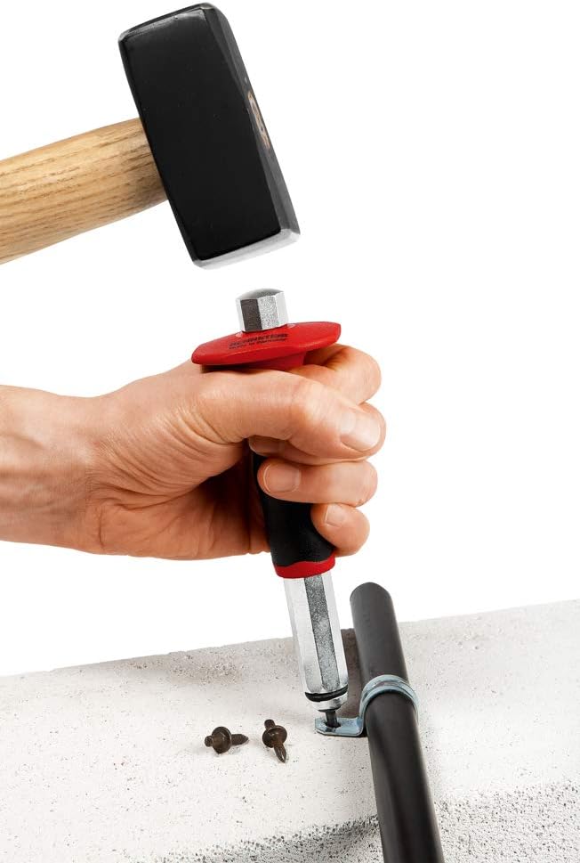 Percussore per chiodo "Gebopin" indicato per l'applicazione a percussione nel calcestruzzo