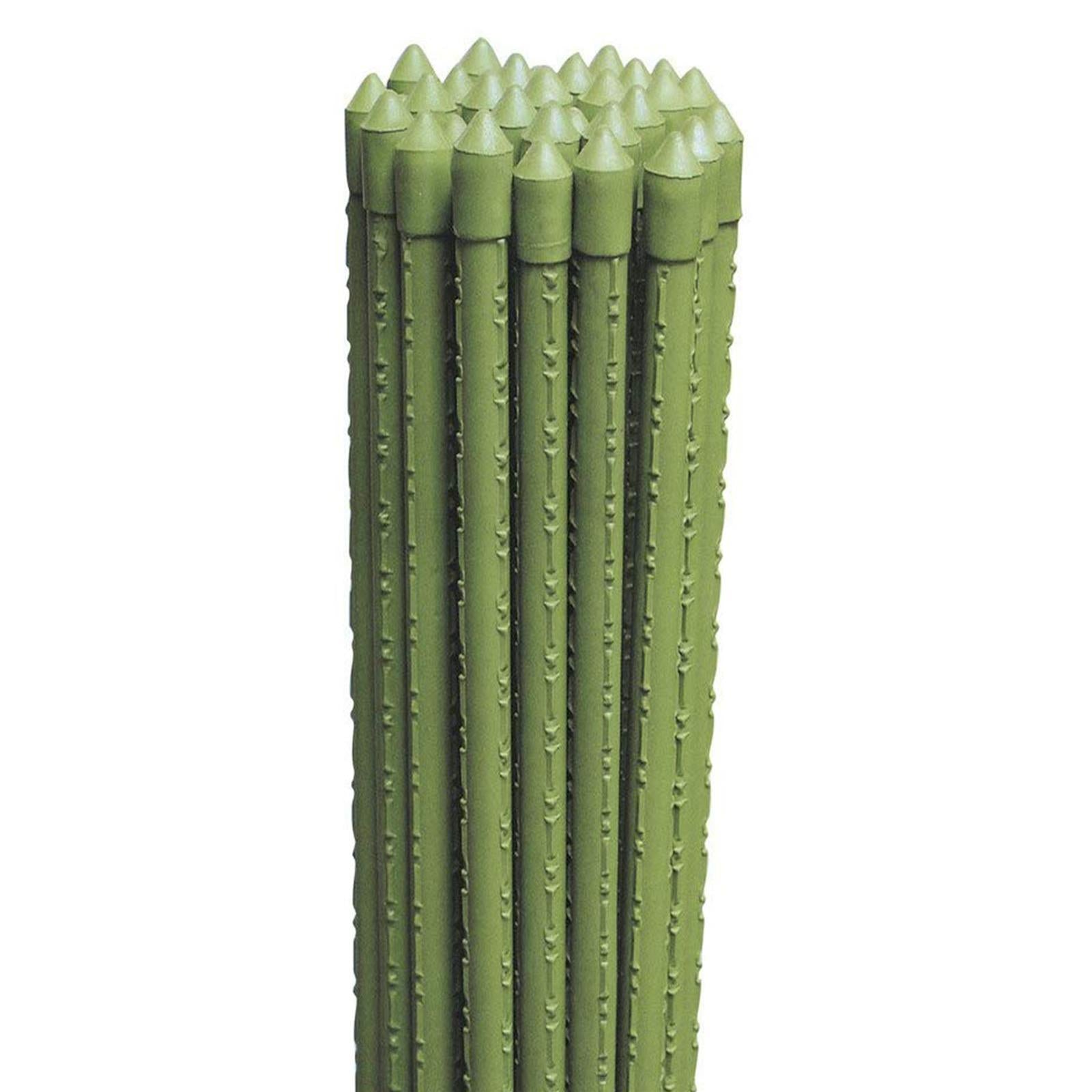 Cannetta in metallo plasticato h 2,4 mt tutore per giardinaggio ed agricoltura