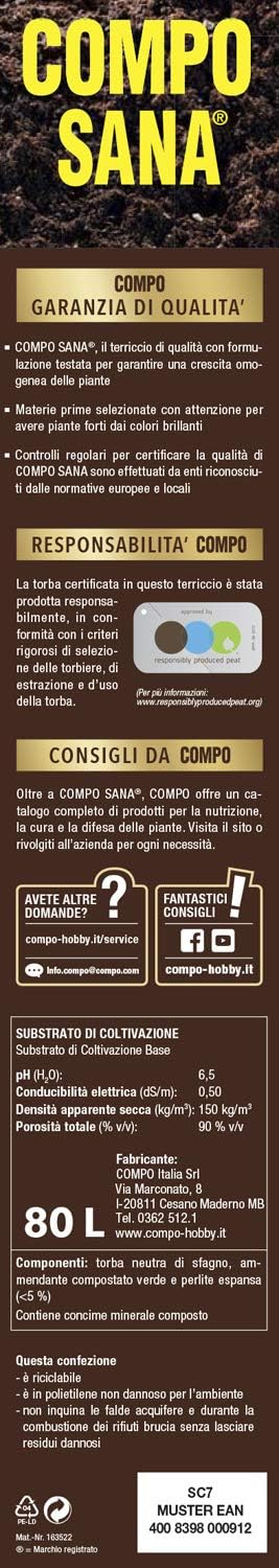 Terriccio bio per orto e semina substrato professionale Biologico Lt 50