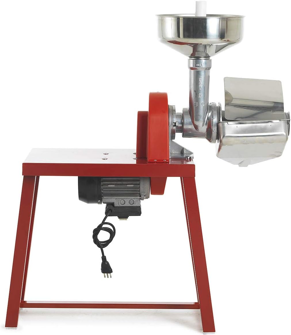Spremipomodoro con banchetto "LC inox" con corpo macchina e ghiera in alluminio