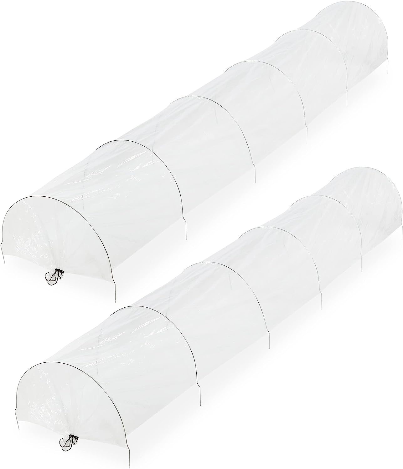 Serra da orto "Tunnel a soffietto" per piante in filo zincato