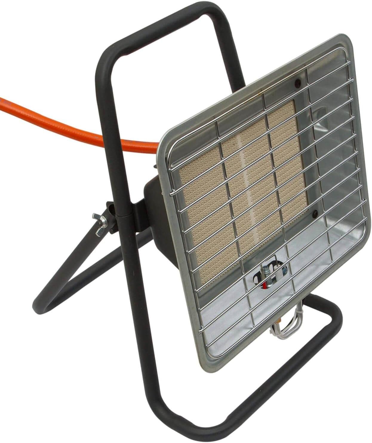 Stufa a gas a pannello infrarossi con supporto per posizionamento a pavimento