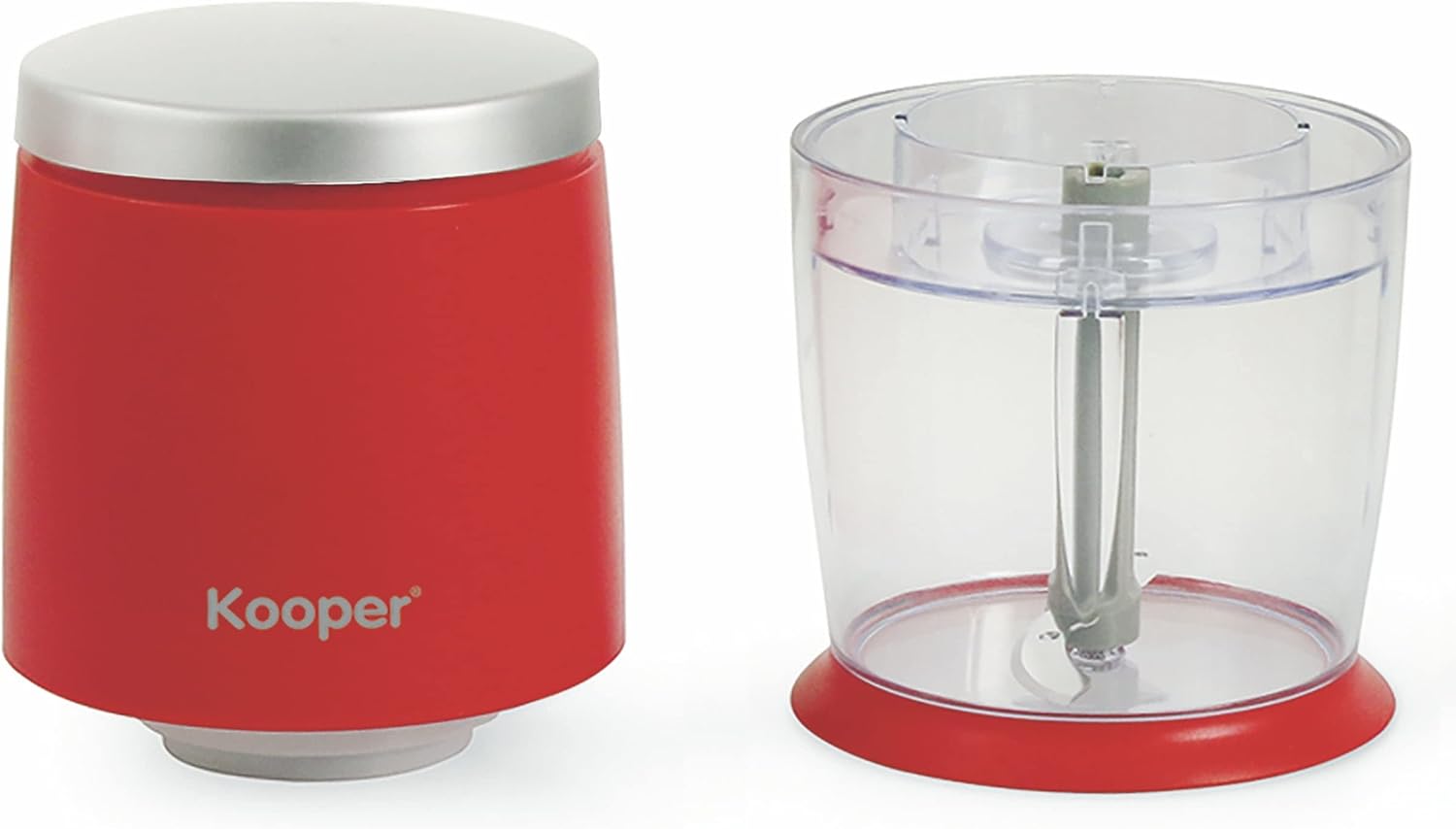 Tritatutto mini "Easy chopper" per tritare e sminuzzare con recipiente in plastica da 400 ml