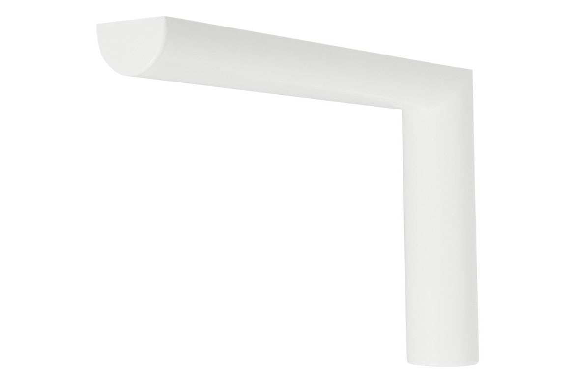 Reggi mensola per arredo in acciaio con copertura in plastica, kit con viti e tasselli