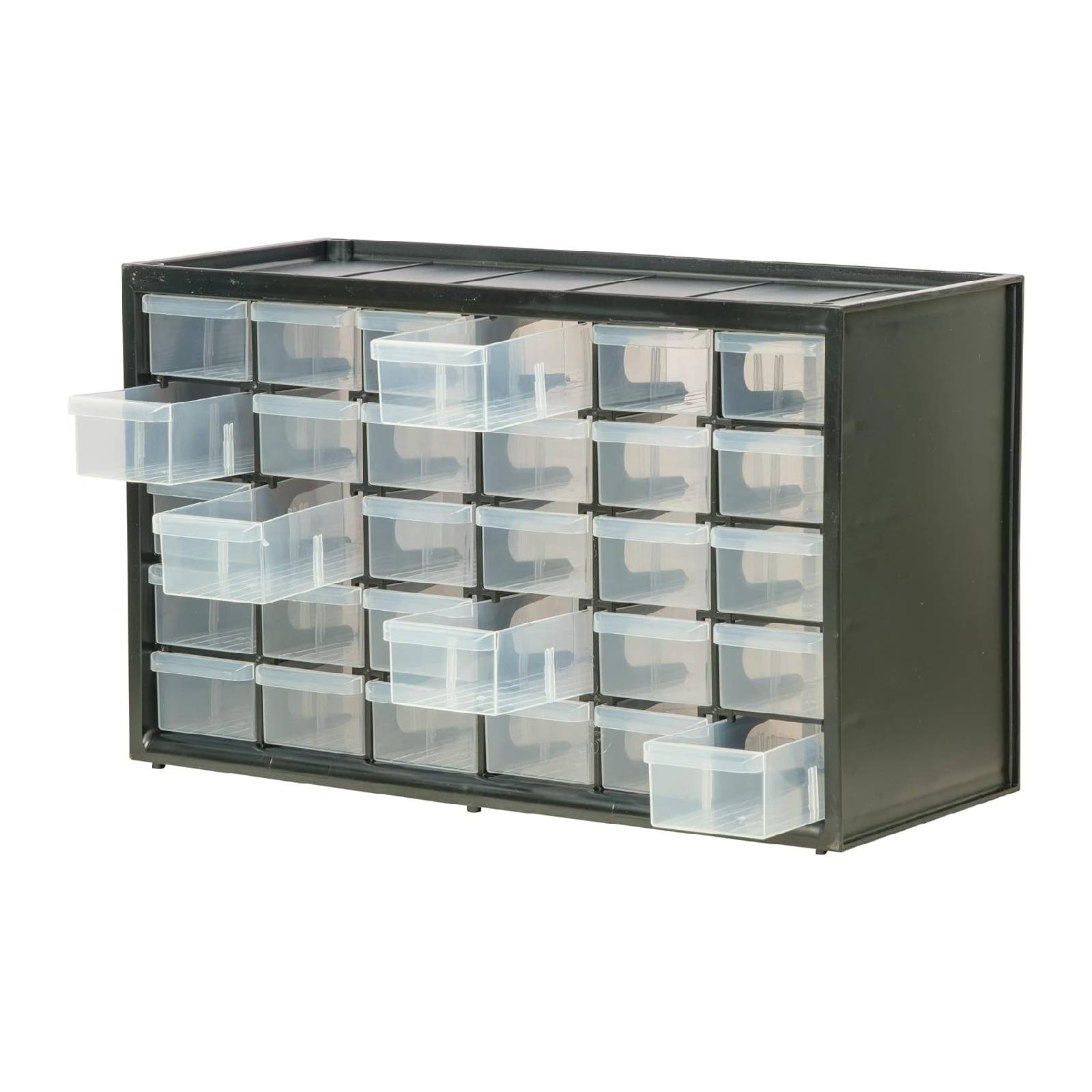 Cassettiera porta minuteria composta da 30 cassetti trasparenti senza blocco