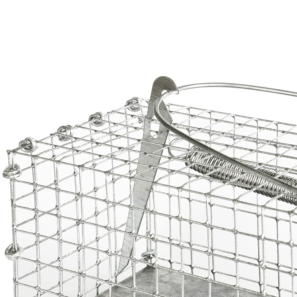 Trappola per topi a galleria in lamiera e ferro zincato