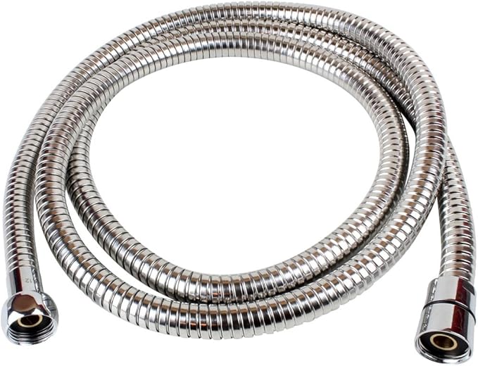 Doccetta Linea "Grey" anticalcare con tubo flessibile e supporto da parete