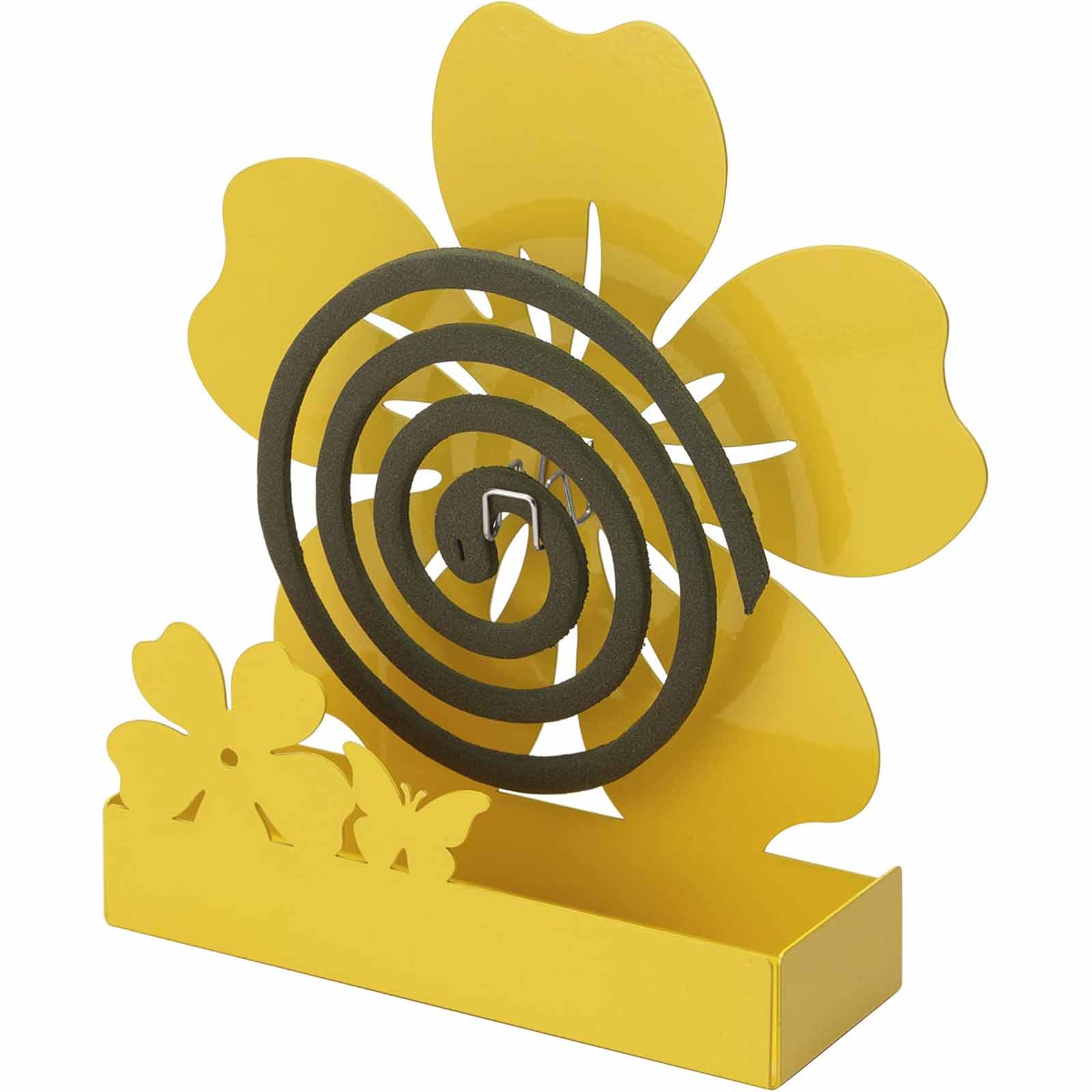 Porta zampirone "Fiore e Farfalla " con base  in metallo, antizanzare da Esterno