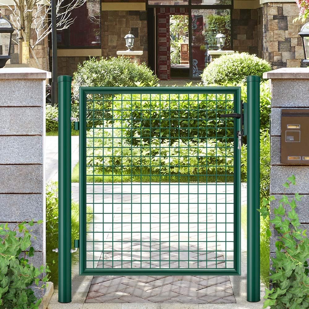 Cancello pedonale per recinzione con pannelli rigidi modulari "Border" maglia 5 x 5 cm