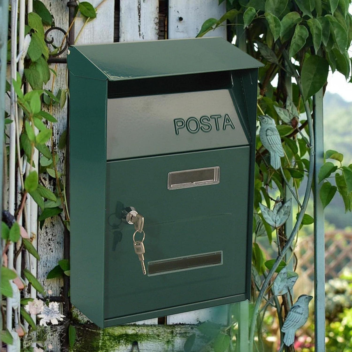 Cassetta per posta "Effe" in lamiera elettrozincata verniciata, modello da esterno