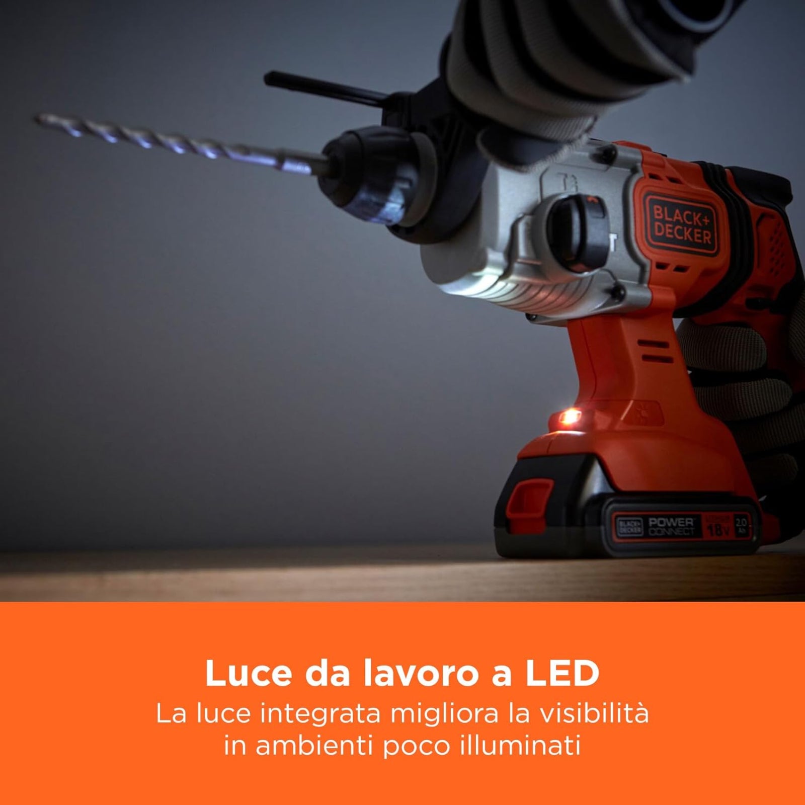 Tassellatore "BCD900E2K-QW" con attacco SDS plus da 18 V