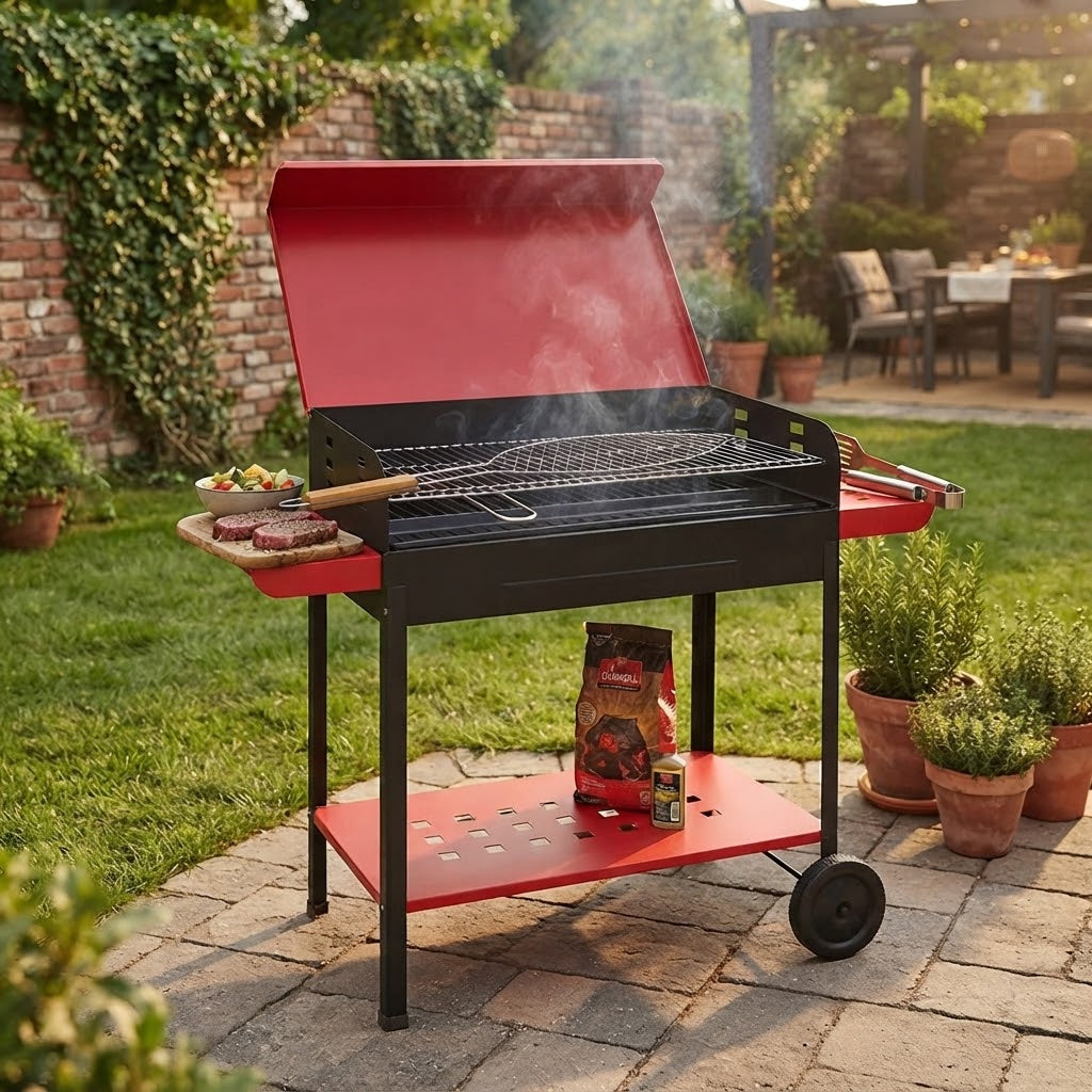 Graticola doppia in ferro cromata per pesce e barbecue da 30 cm