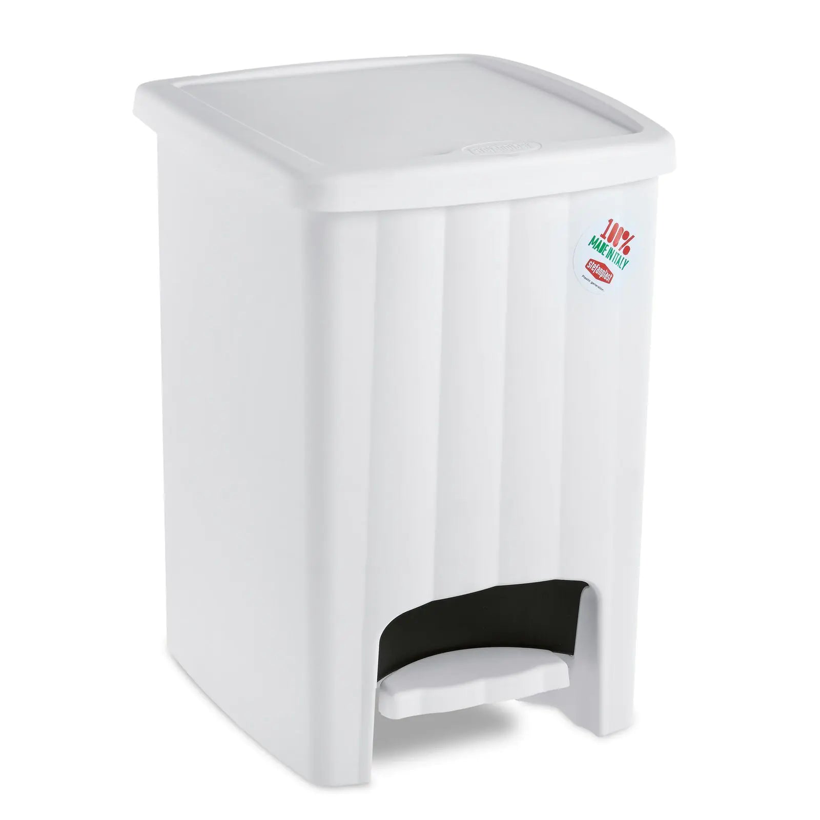 Pattumiera "Margherita" con pedale in plastica da 20 litri