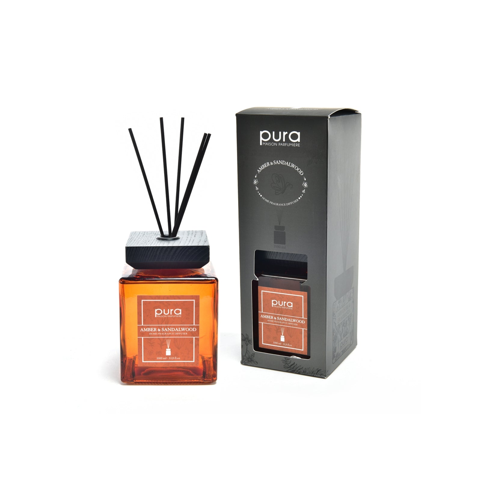Diffusore di fragranza profumatore per ambiente con bacchetti da 1000 mL