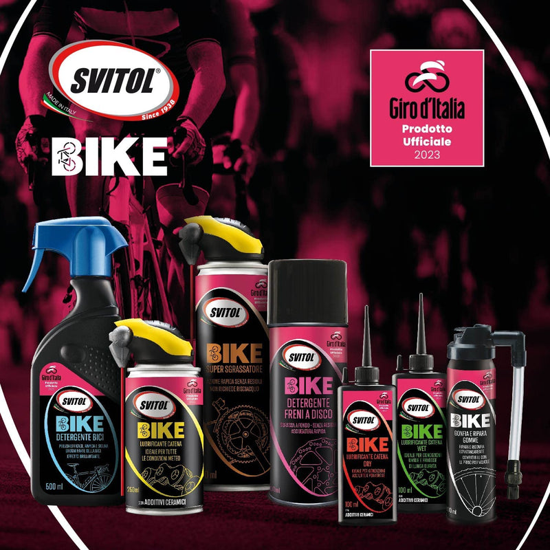 Detergente spray "Svitol Bike" adatto per tutti i materiali della bici, da 500 ml
