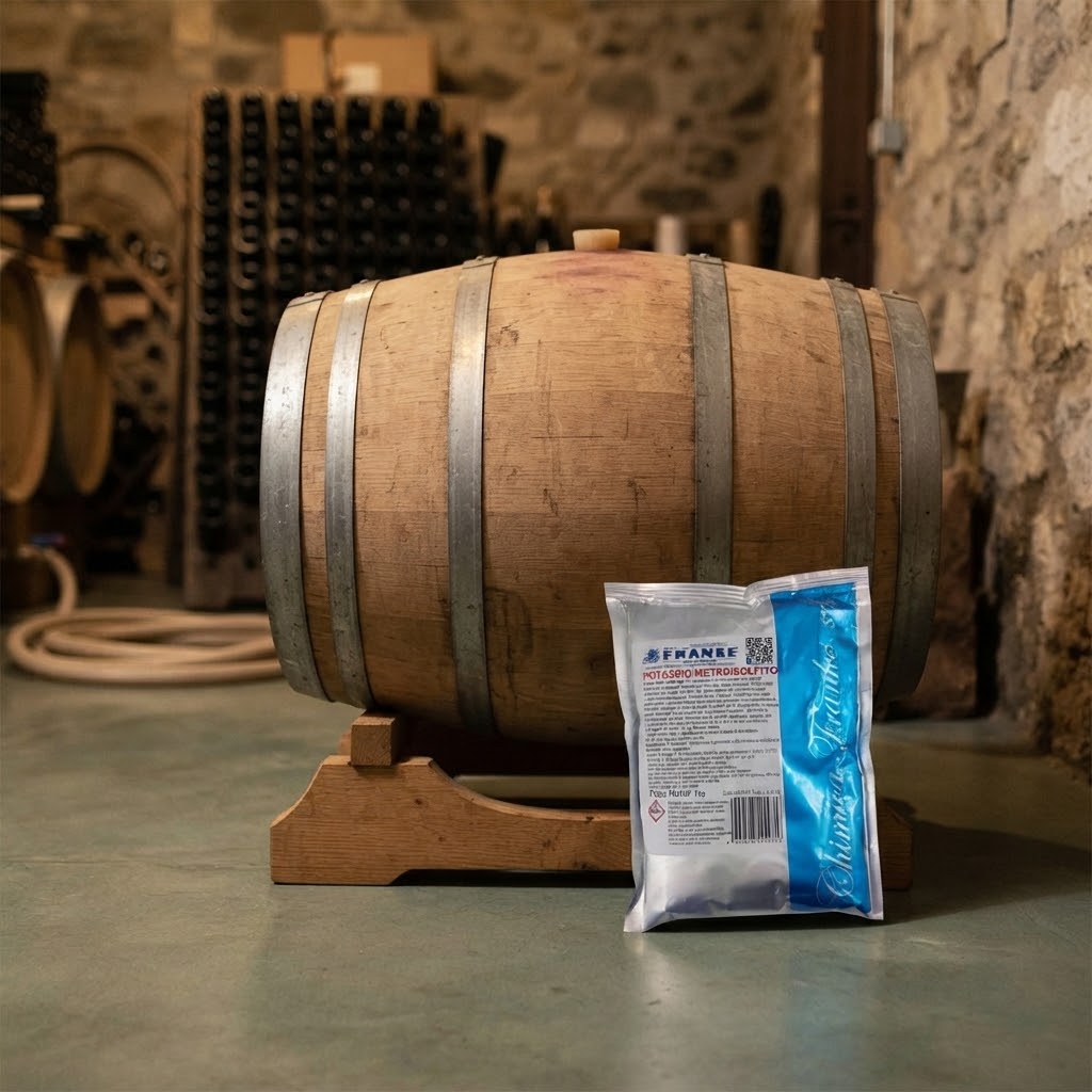 Metabisolfito di Potassio disinfettante ed antiossidante ad uso enologico per birra e vino