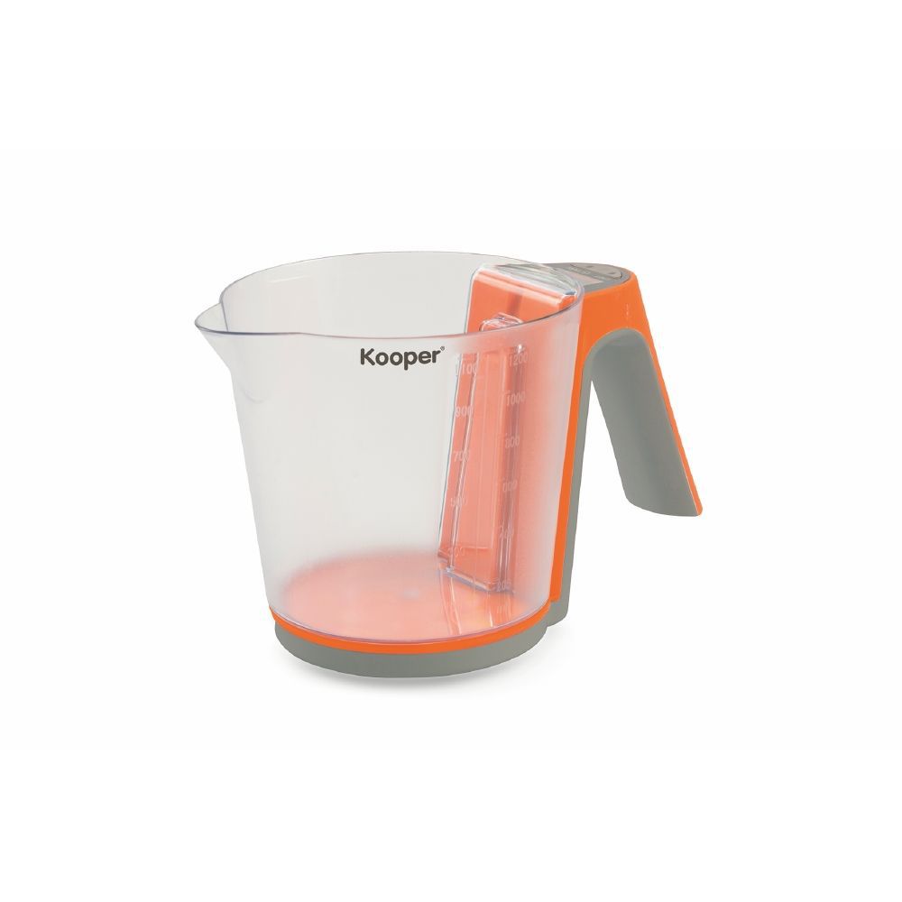 Bilancia digitale da cucina con brocca graduata e ampio display di controllo, massimo 12 litri