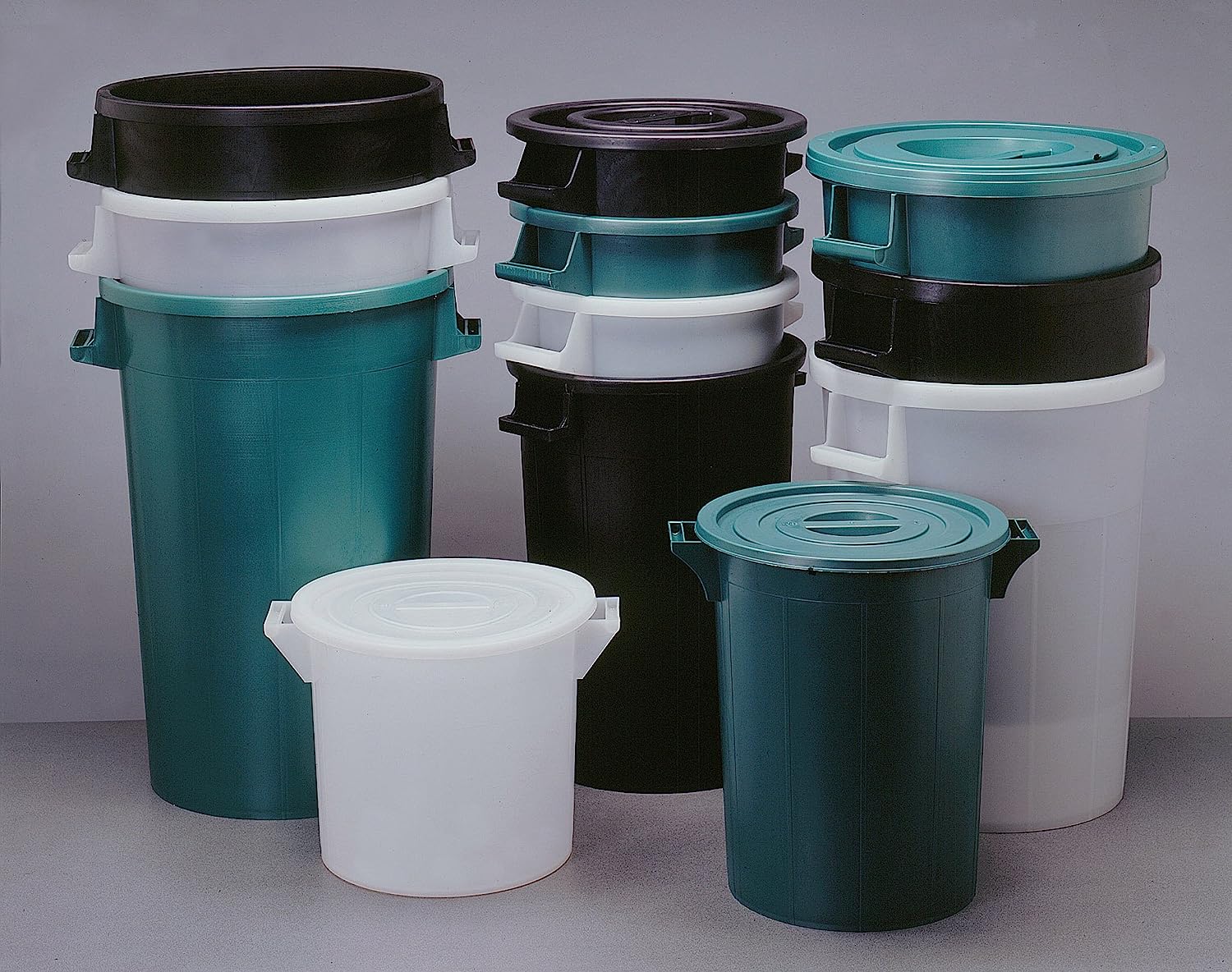 Bidone in PVC sovrapponibile senza coperchio per immondizia