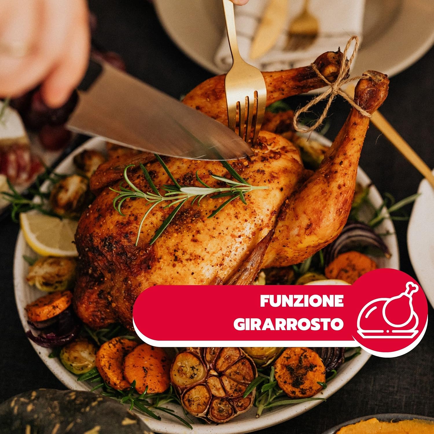 Friggitrice ad aria elettrica ideale "Eldorada XXL" per tutti i tipi di frittura, capacità 12 litri