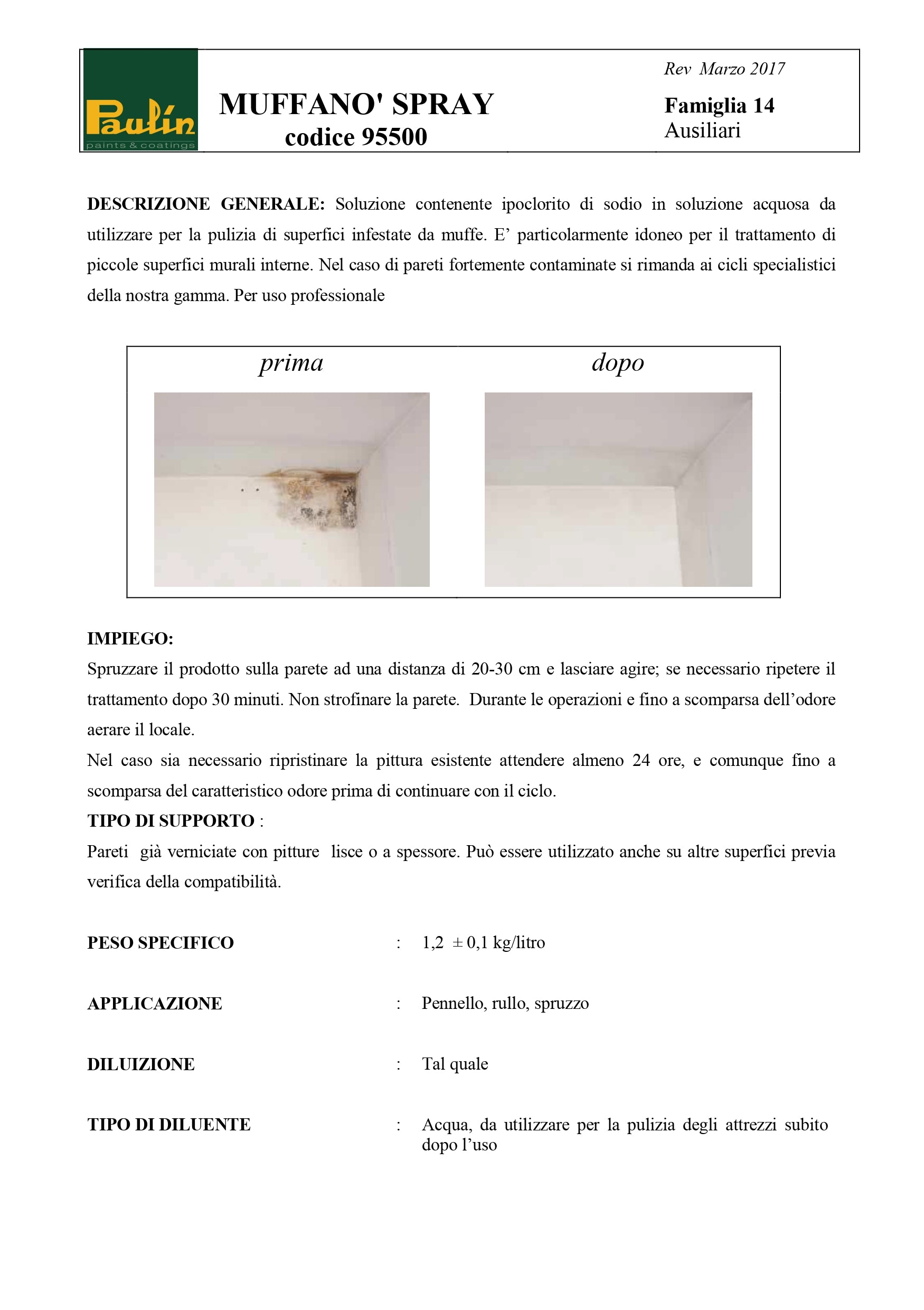 Muffanò Spray – Detergente Spray Rapido ed Efficace contro Muffe e Alghe