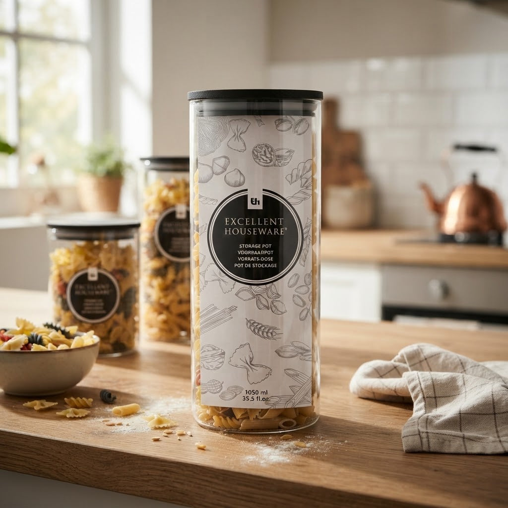 Barattolo in vetro con tappo per alimenti e conserve cibo boccacci