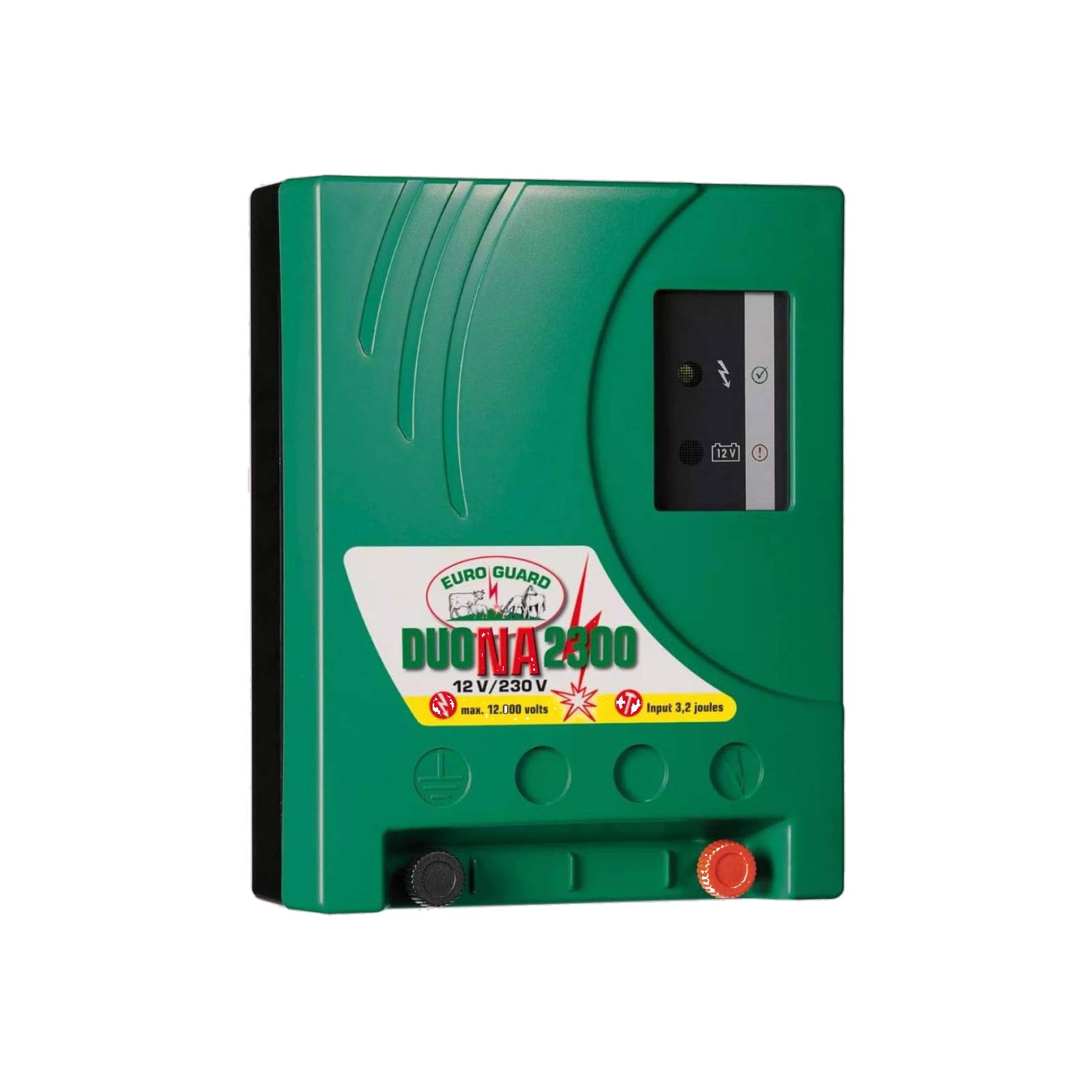 Elettrificatore "Euroguard Duo NA2300" a corrente e consumo energetico ottimizzato con tensione fino 60 km