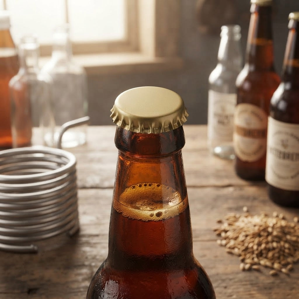 Tappo a corona per fermentazione Birra Ø 26 cm con sottotappo Bidoul 100 pezzi