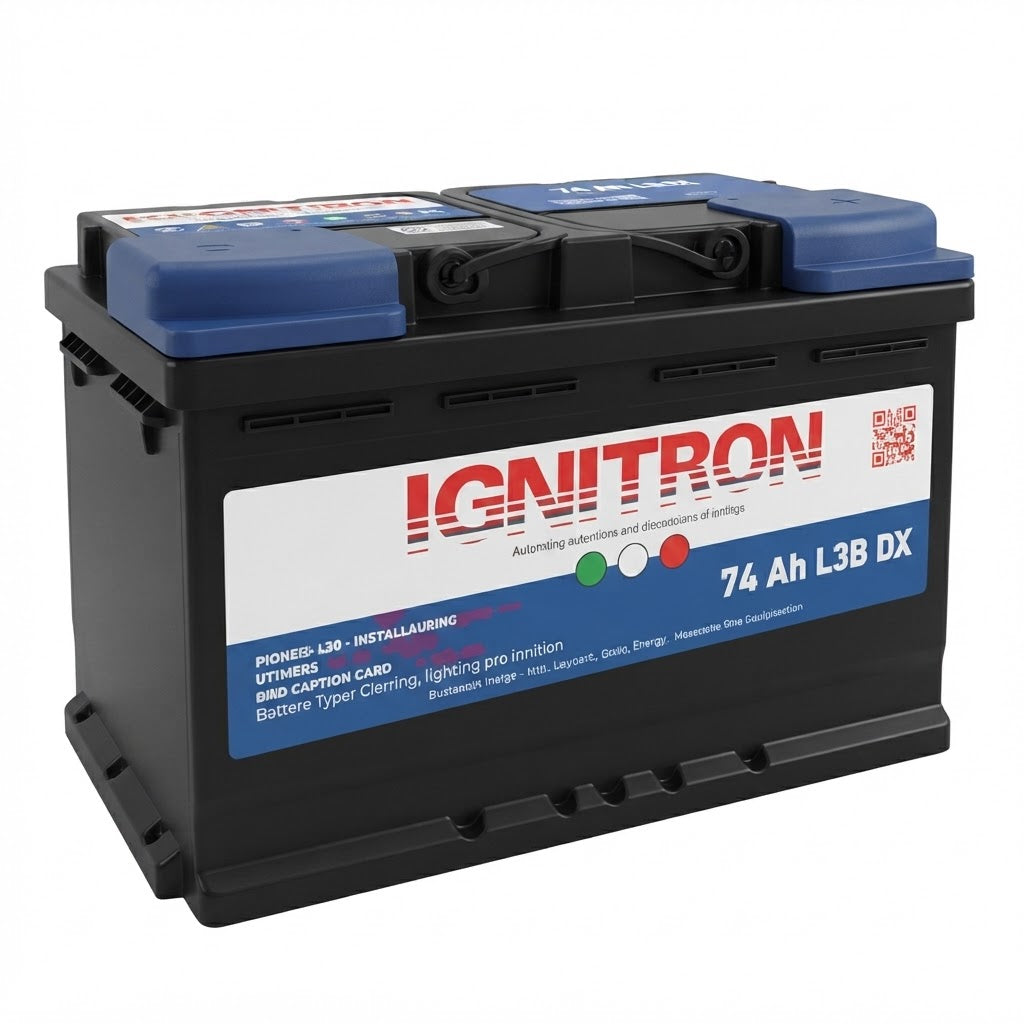 Batteria "Ignitron Traditional" con piastre e griglie in Pb/Ca per auto