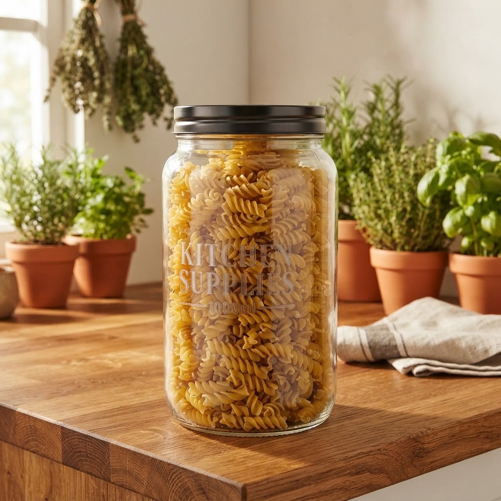 Boccaccio in vetro con tappo per alimenti e conserve cibo boccacci