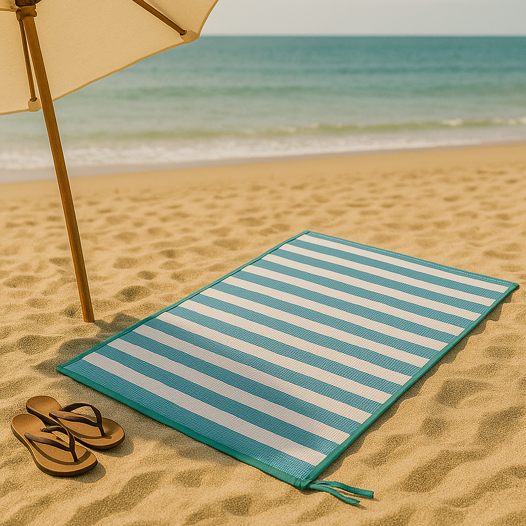Stuoia da spiaggia in polipropilene, leggera e resistente da 60 x 180 cm
